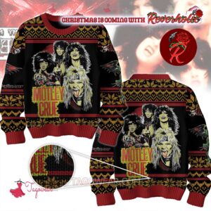 Motley Crue Band 2024 Ugly Christmas Sweater