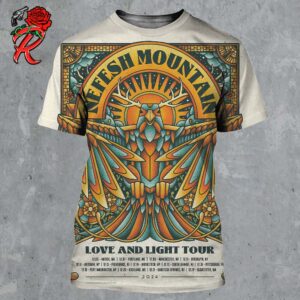 Nefesh Mountain Love And Light Tour 2024 December Shows Poster The Eagles Artwork With Tour Dates List All Over Print Shirt