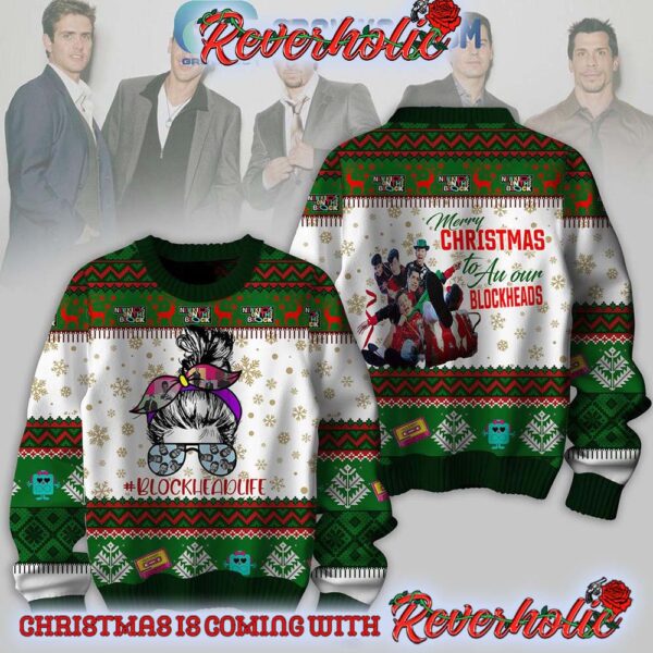 New Kids On The Block Merry Christmas To All Our Blockheads Gifts For Holiday Christmas Ugly Sweater