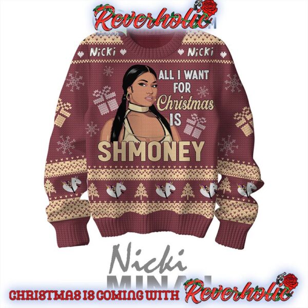 Nicki Minaj ShMoney Christmas Gifts For Holiday Christmas Ugly Sweater