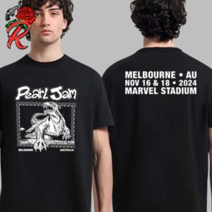 Pearl Jam Bunyip Tee For Melbourne Australia At Marvel Stadium On November 16 And 18 2024 Two Sides Unisex T-Shirt