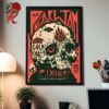 Pearl Jam Event Poster For Queensland Australia At People First Stadium Gold Coast On November 13 2024 Art By Martin Ander Home Decor Poster Canvas