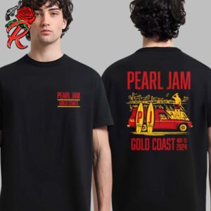 Pearl Jam Event Tee For Queensland Australia At People First Stadium Gold Coast On November 13 2024 Two Sides Unisex T-Shirt