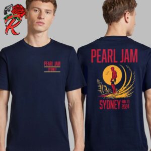 Pearl Jam Merch Event Tee For Sydney Australia Night 2 At Engie Stadium On November 23 2024 Two Sides Unisex T-Shirt