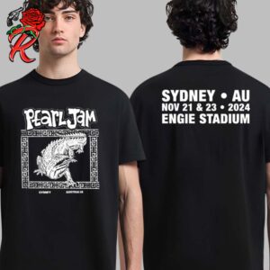 Pearl Jam Whowie Tee For Sydney Australia At Engie Stadium On November 21 And 23 2024 Two Sides Unisex T-Shirt