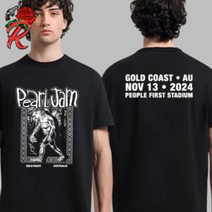 Pearl Jam Yowie Tee For Queensland Australia At People First Stadium Gold Coast On November 13 2024 Two Sides Unisex T-Shirt