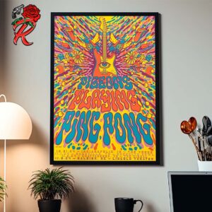 Pigeons Playing Ping Pong Poster For Halloween Shows 2024 Home Decor Poster Canvas