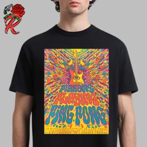 Pigeons Playing Ping Pong Poster For Halloween Shows 2024 Unisex T-Shirt