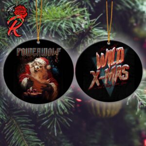 Powerwolf Have A Wdish Wild Xmas And A Heavy Now Year Christmas 2024 Two Sides Ceramic Ornament