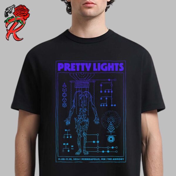 Pretty Lights Merch Tee In Minneapolis Minnesota At The Armory On November 8 To 10 2024 Unisex T-Shirt