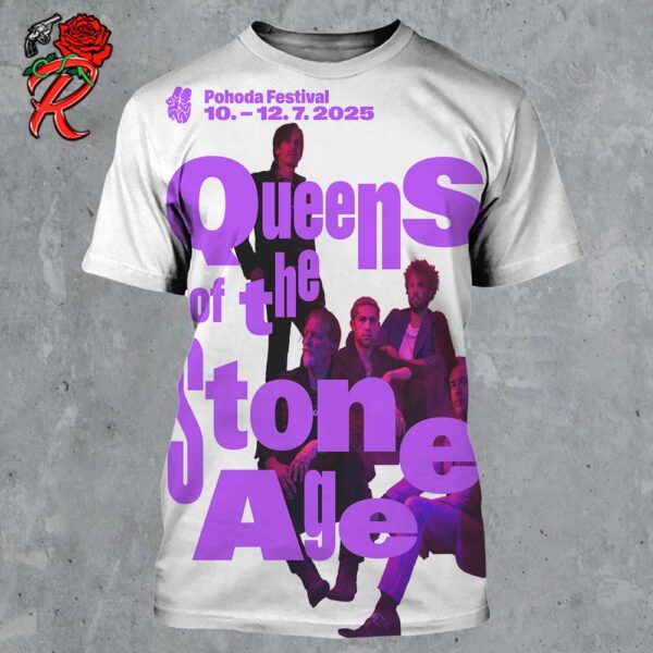 Queens Of The Stone Age Poster For Pohoda Festival In Slovakia On July 10 to 12 2025 All Over Print Shirt