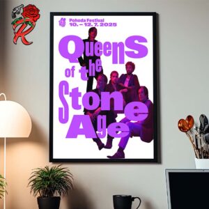 Queens Of The Stone Age Poster For Pohoda Festival In Slovakia On July 10 to 12 2025 Home Decor Poster Canvas