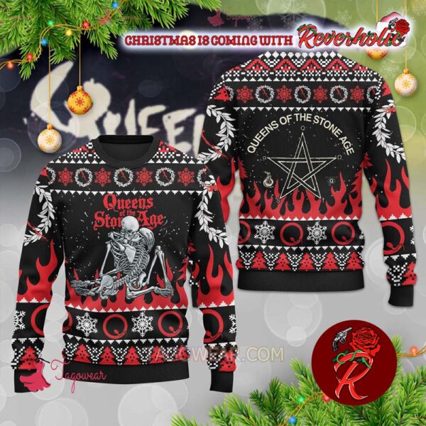 Queens Of The Stone Age Ugly Christmas Sweater