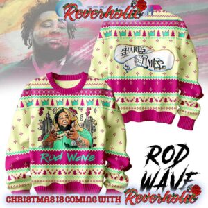 Rod Wave Hard Times For Christmas Gifts For Holiday Christmas Ugly Sweater