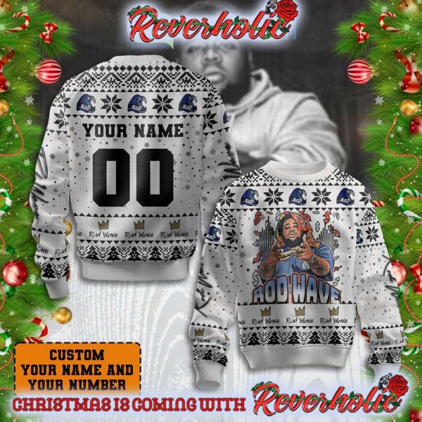 Rod Wave Hip Hop Rap Nostalgia Personalized Christmas Gifts For Holiday Christmas Ugly Sweater