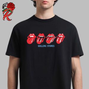 Rolling Stones Licks Logo And Evolutionary Tongue Artwork Unisex T-Shirt