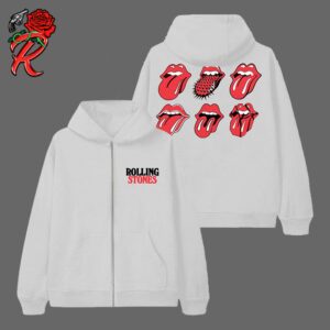 Rolling Stones Licks The Evolution Of The Tongue Artwork Zip Hoodie