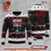 Rush Band Jack Skelington Santa Clause Playing Guitar Xmas Gift For Fans Ugly Christmas Sweater