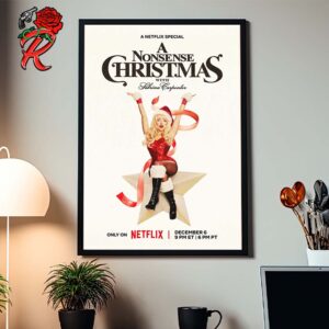 Sabrina Carpenter A Nonsense Christmas On Netflix December 6 2024 Home Decor Poster Canvas