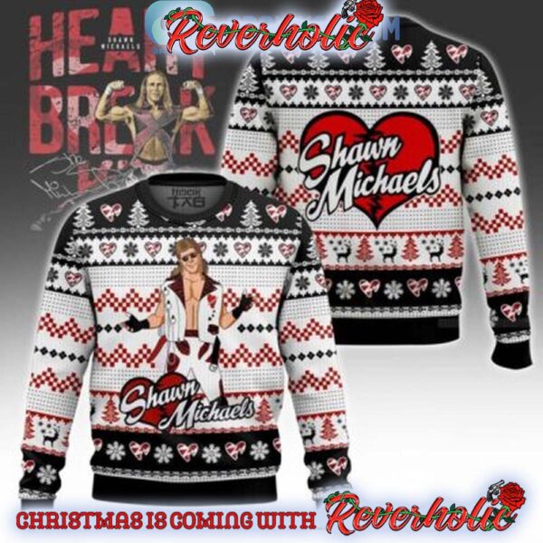 Shawn Michaels The Heartbreak Kid Christmas Gifts For Holiday Christmas Ugly Sweater