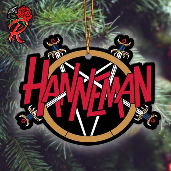 Slayer Jeff Hanneman Pentagram Logo 2024 Christmas Tree Decorations Ornament