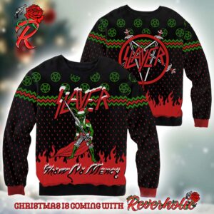 Slayer Show No Mercy Minotaur 2024 Holiday Ugly Christmas Sweater