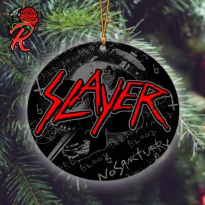 Slayer The World Painted Blood 15th Anniversary No Sanctuary Christmas Tree Decorations Ornament