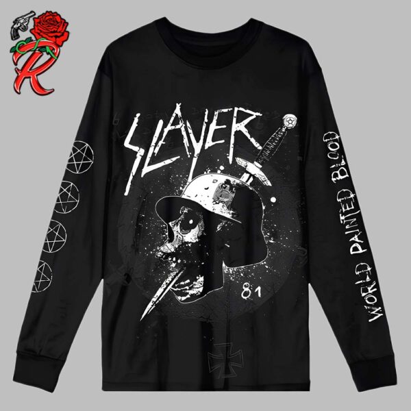 Slayer World Painted Blood Dagger 15th Anniversary Unisex Long Sleeve T-Shirt