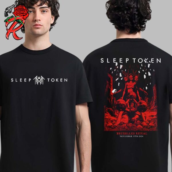 Sleep Token Brussel Ritual Exclusive Tee Belgium On November 19 2024 Pop Up Store Two Sides Unisex T-Shirt