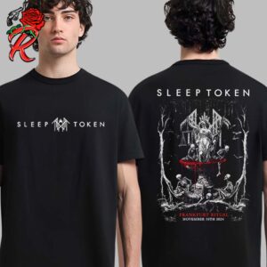 Sleep Token Frankfurt Ritual Exclusive Tee Germany On November 10 2024 Pop Up Store Two Sides Unisex T-Shirt