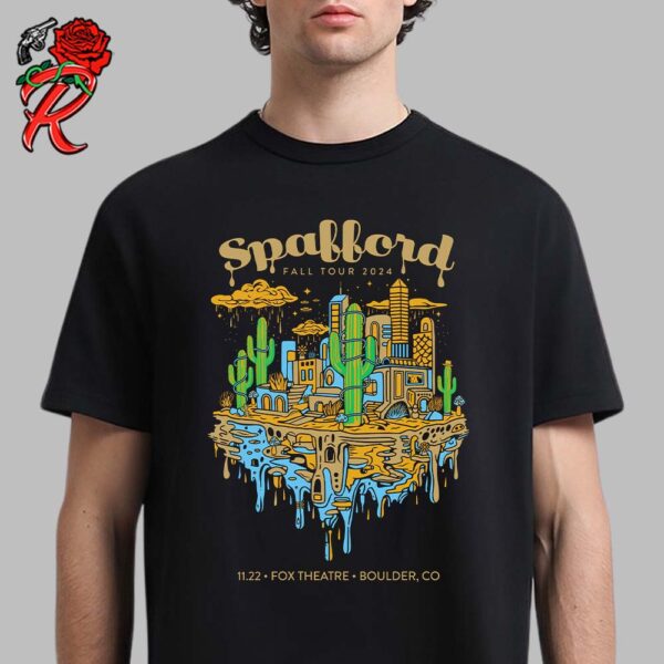 Spafford Three Nights Of Colorado Fall Tour 2024 Poster For Boulder At Fox Theatre On November 22 2024 Unisex T-Shirt