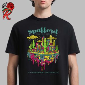 Spafford Three Nights Of Colorado Fall Tour 2024 Poster For Fort Collins At Aggie Theatre On November 21 2024 Unisex T-Shirt