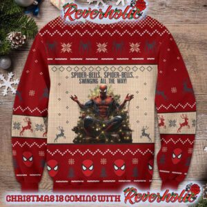 Spider Bells Swinging All The Way Christmas Gifts For Holiday Christmas Ugly Sweater