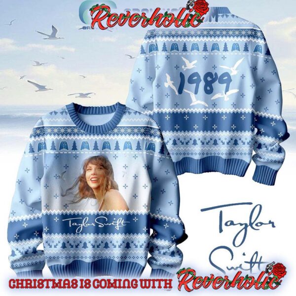 Taylor Swift 1989 In Blue Edition Christmas Gifts For Holiday Christmas Ugly Sweater