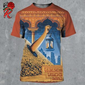 Tedeschi Trucks Band Poster For Show In Atlanta Georgia Night 2 At The Fox Theatre On November 16 2024 Egypt Pharaoh And The Great Pyramid of Giza Artwork All Over Print Shirt