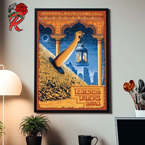 Tedeschi Trucks Band Poster For Show In Atlanta Georgia Night 2 At The Fox Theatre On November 16 2024 Egypt Pharaoh And The Great Pyramid of Giza Artwork Home Decor Poster Canvas