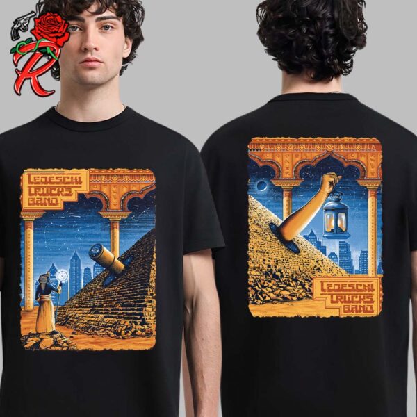 Tedeschi Trucks Band Poster For Show In Atlanta Georgia Night 2 At The Fox Theatre On November 16 2024 Egypt Pharaoh And The Great Pyramid of Giza Artwork Two Sides Unisex T-Shirt