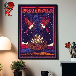 The Disco Biscuits A Benefit Concert For Asheville Recovery Show Poster For Atlanta Georgia At Terminal West On November 3 2024 Home Decor Poster Canvas