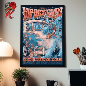 The Hip Abduction With The Palms 2025 Winter Tour With Tour Dates The Yeti Pulling A Volkswagen Van Art Home Decor Poster Canvas