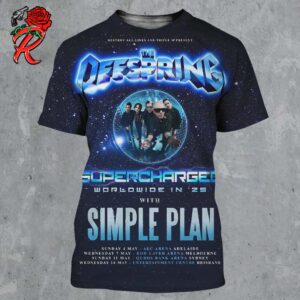 The Offspring Supercharged Worldwide In 25 With Simple Plan Australia Tour Dates List All Over Print Shirt