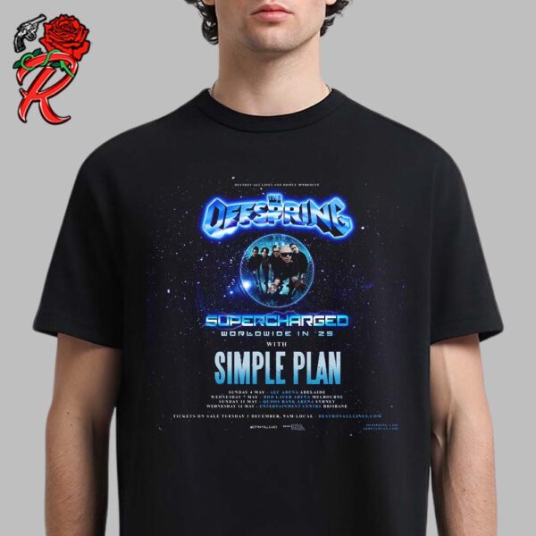 The Offspring Supercharged Worldwide In 25 With Simple Plan Australia Tour Dates List Classic T-Shirt