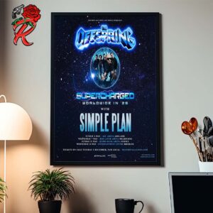 The Offspring Supercharged Worldwide In 25 With Simple Plan Australia Tour Dates List Wall Decor Poster Canvas