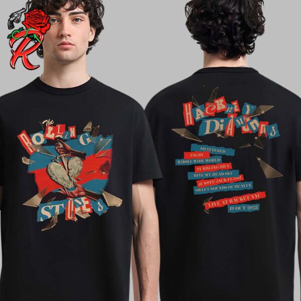 The Rolling Stones Hackney Diamonds Racket Setlist Two Sides Unisex T-Shirt