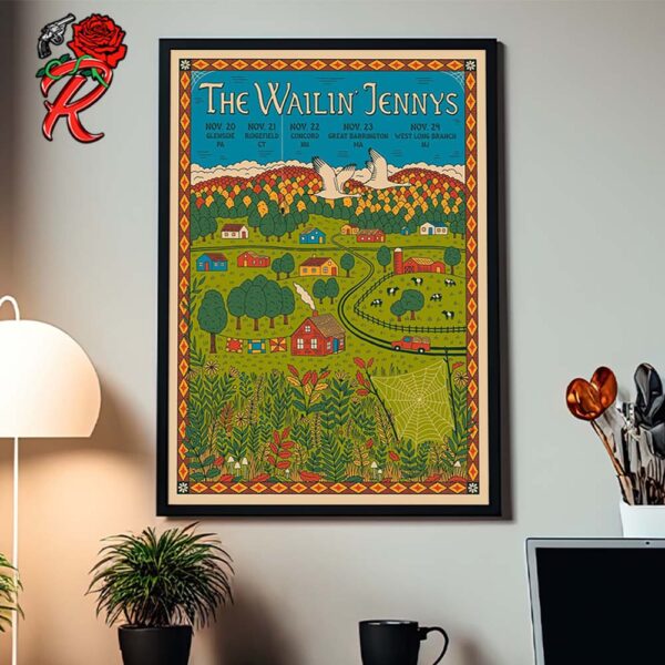 The Wailin Jennys Poster For The Run In The Northeast From November 20 to November 24 2024 Home Decor Poster Canvas