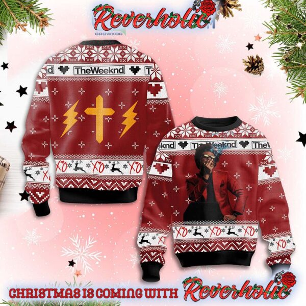 The Weeknd XOTWOD Christmas Gifts For Holiday Christmas Ugly Sweater