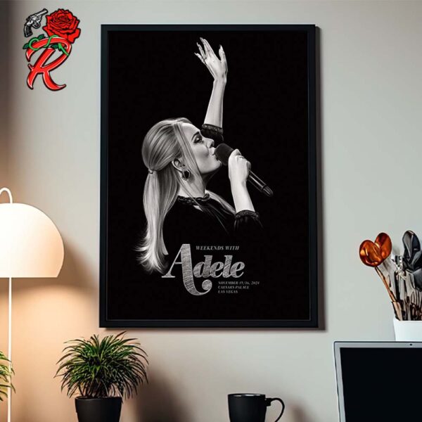 Weekends With Adele Concert Poster For Shows In Las Vegas At Caesars Palace On November 15 And 16 2024 Home Decor Poster Canvas