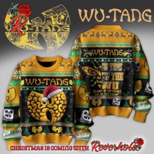 Wu Tang Clan Be True To The Wu Cland In Da Front Let Ya Feet Stomp 2024 Holiday Ugly Christmas Sweater