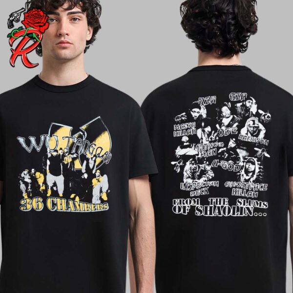 Wu Tang Clan Shaolin Slums Tee 36 Chambers From The Slums Of Shaolin Two Sides Unisex T-Shirt