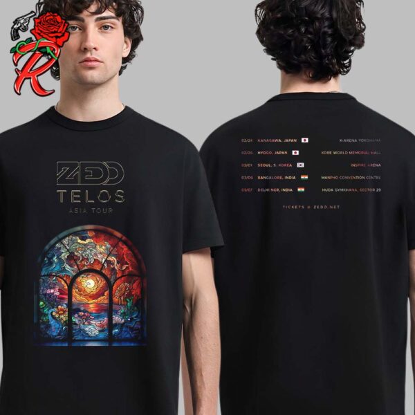 Zedd Telos Asia Tour 2025 Tour Dates List Two Sides Unisex T-Shirt