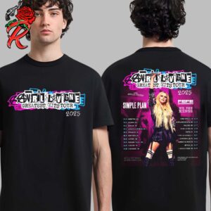 Avril Lavigne Greatest Hits Tour 2025 North America Tour Schedule Date List Two Sides Unisex T-Shirt